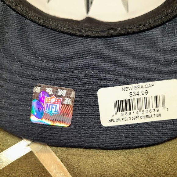 Chicago Bears NFL Authentic "On-Field" Sideline New Era 59FIFTY Fitted Hat - Picture 8 of 8